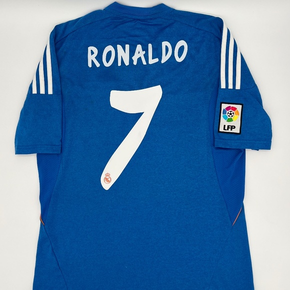 Cristiano Ronaldo #7 Real Madrid 2013/2014 Away ORIGINAL Adidas Soccer Jersey M - Picture 1 of 9